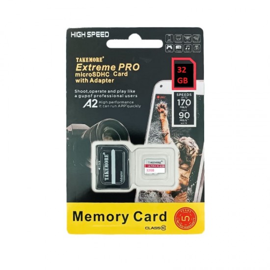 Takemore Extreme Pro Micro Sd With Adapter 32Gb