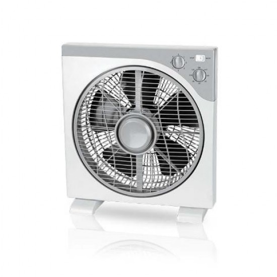 Ανεμιστήρας Box Fan 12" Διαμέτρου 30cm Λευκό/Γκρί