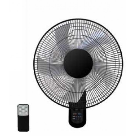 Ανεμιστήρας Τοίχου 18" Διαμέτρου 45cm με Τηλεχειριστήριο Μαύρος