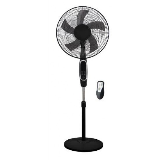 Ανεμιστήρας Ορθοστάτης 18" Διαμέτρου 45,72cm με Τηλεχειριστήριο Μαύρος