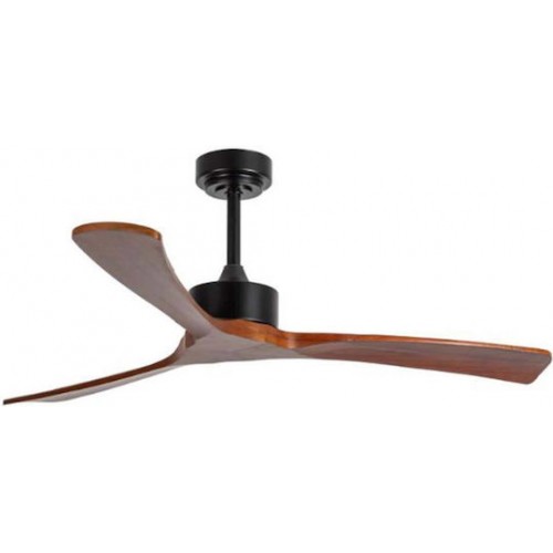 Ανεμιστήρας Οροφής 132cm με Τηλεχειριστήριο Κερασιά/Μαύρο MEINO