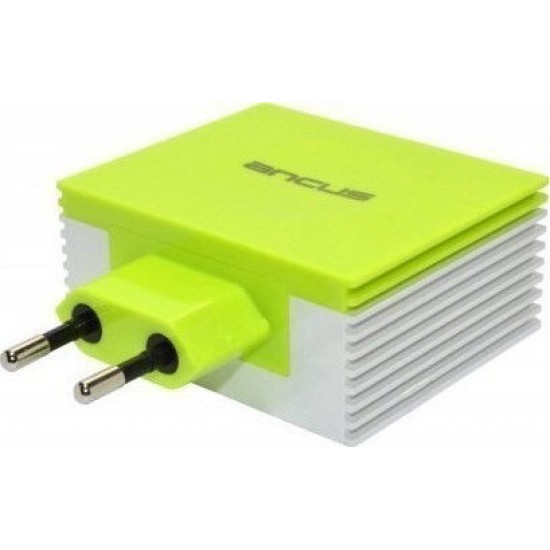Φορτιστής Ancus Multi Charger 4x Usb-Α 4.2A Λευκό - Πράσινο