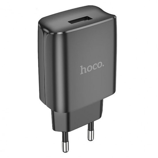 Φορτιστής Hoco DC52 με USB-A 5V 1.0A 50/60Hz Μαύρος