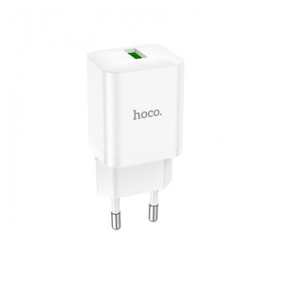 Φορτιστής Hoco N26 USB-A 18W Quick Charge 3.0 Λευκός