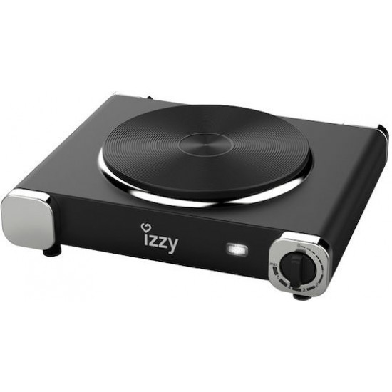 Izzy IZ-1202 Επιτραπέζια Εστία Εμαγιέ Μονή Μαύρη