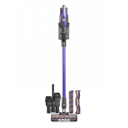 Izzy IZ-4008 Επαναφορτιζόμενη Σκούπα 2 σε 1 Stick & Χειρός 29.6V Μωβ