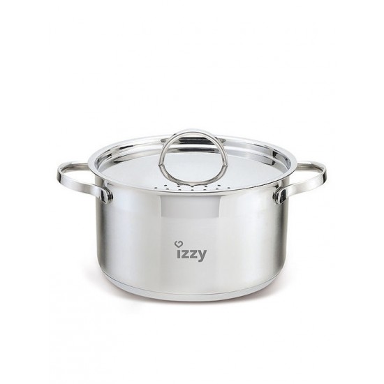 Izzy Cosmopolitan Βαθιά Ανοξείδωτη Κατσαρόλα 5lt / 24cm