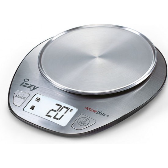 Izzy Deluxe Plus Ψηφιακή Ζυγαριά Κουζίνας 1gr/5kg Inox