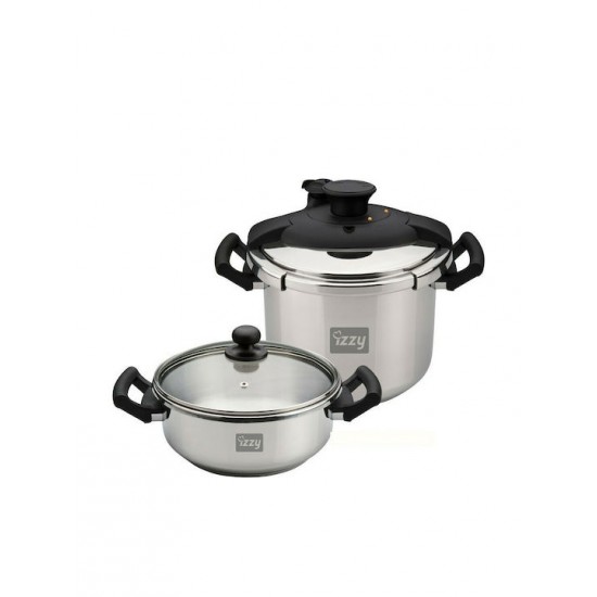 Izzy Multi Set Χύτρες Ταχύτητας Set Quattro 8lt και 4lt