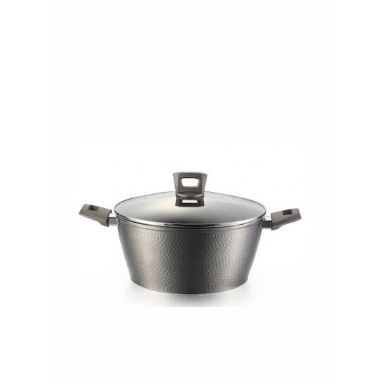 Izzy Onyx Βαθιά Κατσαρόλα από Χυτό Αλουμίνιο 4.9lt / 28cm