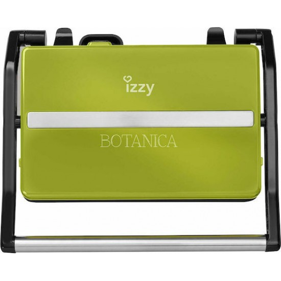Izzy Panini Botanica IZ-2005 Τοστιέρα για 2 Τοστ 800W Green
