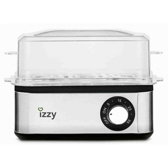 Izzy IZ-8201 Βραστήρας Αυγών 8 Θέσεων 600W Ασημί