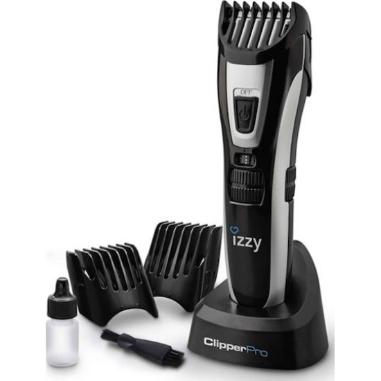 Izzy Clipperpro HC100 Επαναφορτιζόμενη Κουρευτική Μηχανή Μαύρη
