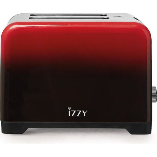 Izzy IZ-9102 Φρυγανιέρα 2 Θέσεων 950W Ombre Red