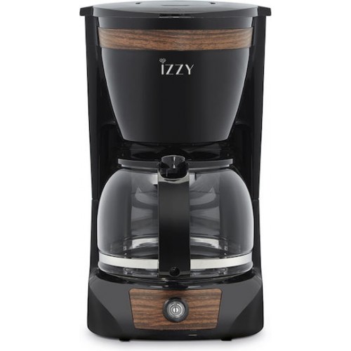 Izzy C108S Καφετιέρα Φίλτρου 950W Wooden Black