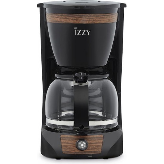 Izzy C108S Καφετιέρα Φίλτρου 950W Wooden Black