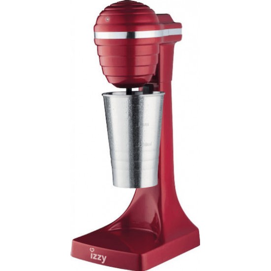 Izzy Caffeccino F-120 Φραπεδιέρα Επιτραπέζια 120W με 2 Ταχύτητες Red