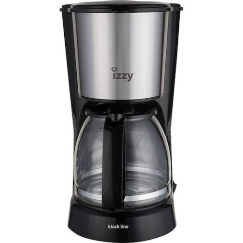 Izzy Black Line HB88024 Καφετιέρα Φίλτρου 800W Silver