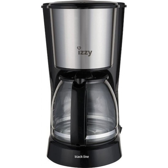 Izzy Black Line HB88024 Καφετιέρα Φίλτρου 800W Silver