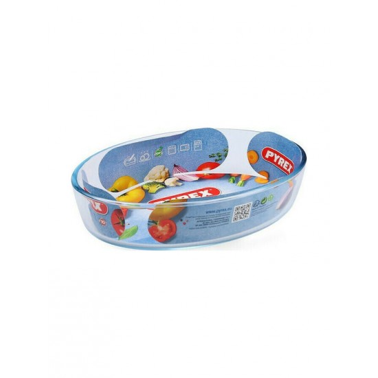 Pyrex Classic Vidrio Οβάλ Πυρίμαχο Σκεύος Γυάλινο 21x13x5cm