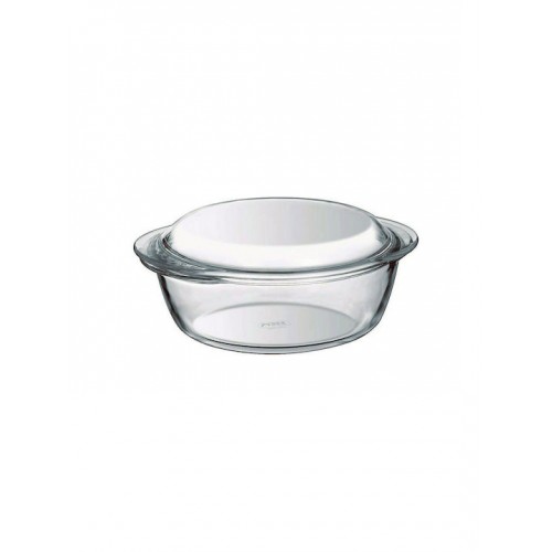 Pyrex Essentials Γάστρα Οβάλ Γυάλινη με Γυάλινο Καπάκι 24x21cm