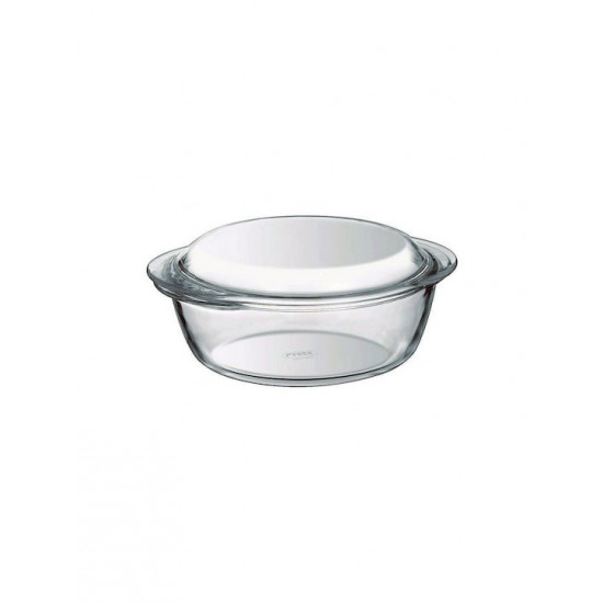 Pyrex Essentials Γάστρα Οβάλ Γυάλινη με Γυάλινο Καπάκι 24x21cm