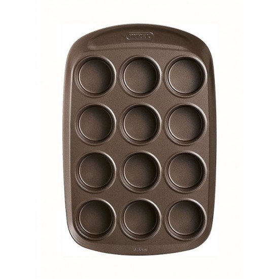 Pyrex Φόρμα Ζαχαροπλαστικής για Cupcakes/Muffins από Ανοξείδωτο Ατσάλι 12 Θέσεων