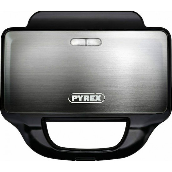 Pyrex SB-230 Τοστιέρα με Αποσπώμενες Πλάκες για 2 Τοστ 1200W Ombre