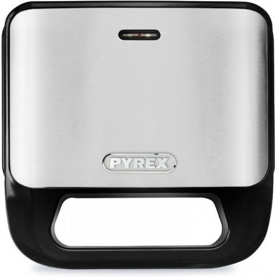 Pyrex SB-298 Τοστιέρα με Αποσπώμενες Πλάκες για 2 Τοστ 800W Inox