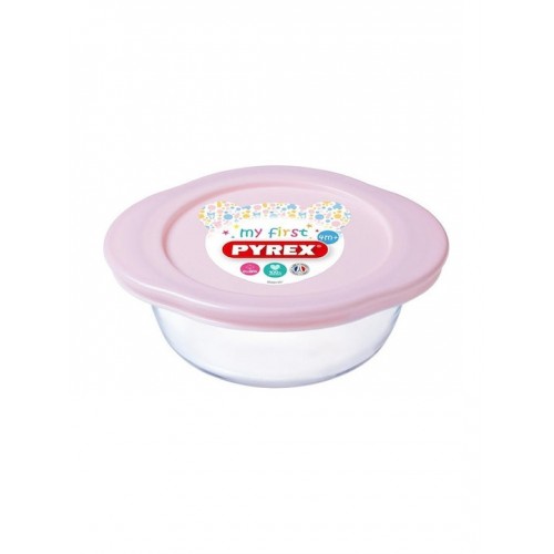 Pyrex Cοοk & Store Δοχείο Φαγητού Γυάλινο Ροζ Κατάλληλο για Φούρνο Μικροκυμάτων 350ml