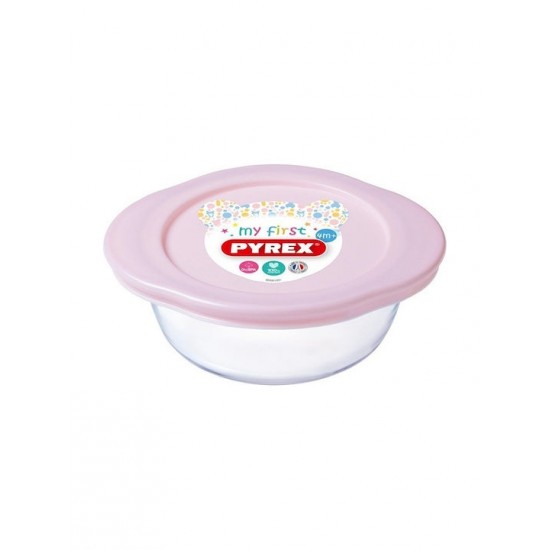 Pyrex Cοοk & Store Δοχείο Φαγητού Γυάλινο Ροζ Κατάλληλο για Φούρνο Μικροκυμάτων 350ml