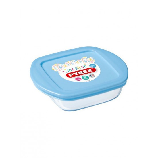 Pyrex Cοοk & Store Δοχείο Φαγητού Γυάλινο Μπλε Κατάλληλο για Φούρνο Μικροκυμάτων 350ml