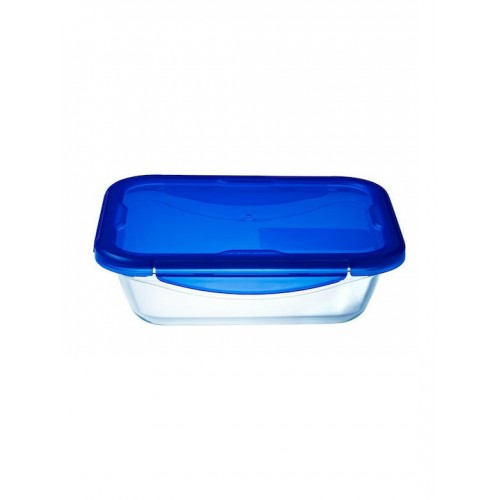 Pyrex Cook & Go Δοχείο Φαγητού Γυάλινο Μπλε Κατάλληλο για Φούρνο Μικροκυμάτων 3300ml