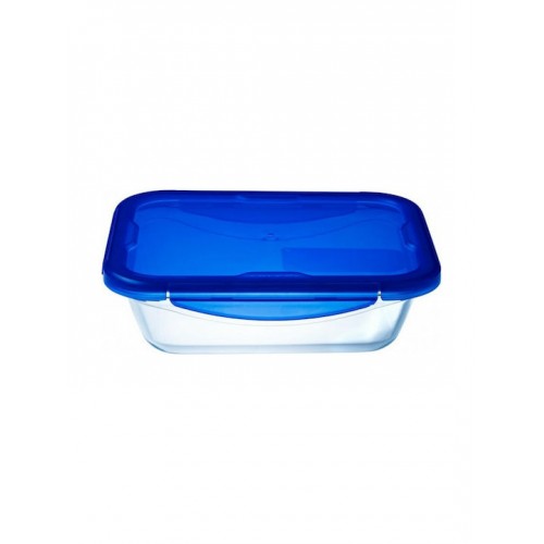 Pyrex Cook & Go Δοχείο Φαγητού Γυάλινο Μπλε Κατάλληλο για Φούρνο Μικροκυμάτων 1700ml