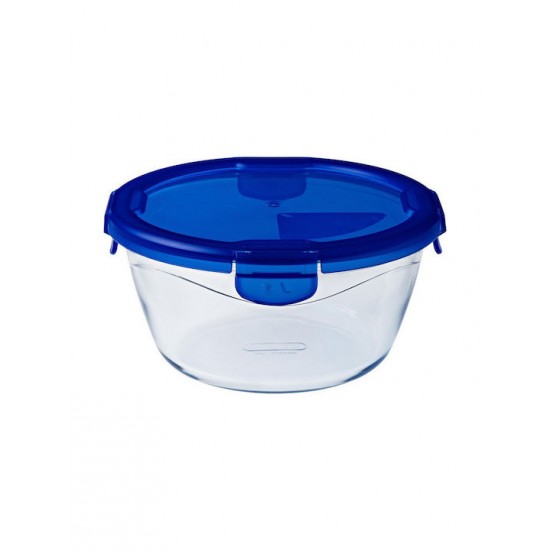 Pyrex Cook & Go Δοχείο Φαγητού Γυάλινο Μπλε Κατάλληλο για Φούρνο Μικροκυμάτων 1600ml