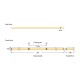 ΤΑΙΝΙΑ LED COB 10M 8W 220V 4000K 360L/M IP65 PRO