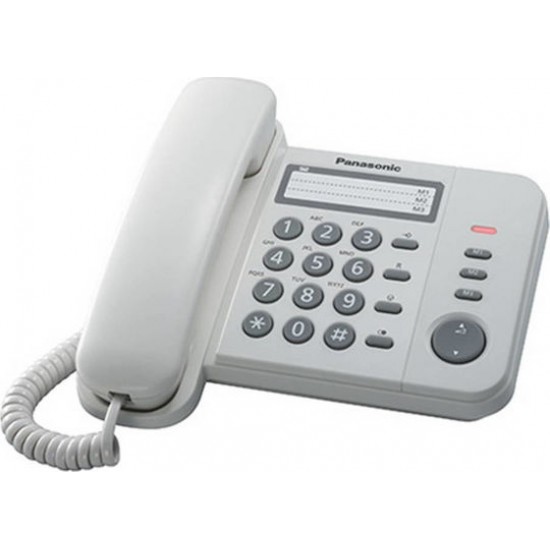 Σταθερό Ψηφιακό Τηλέφωνο Panasonic KX-TS520EX2W Λευκό