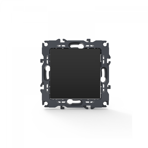 Prime Διακόπτης Απλός Με Κλιπ 1P 10AX 250VAC IP20 Mατ Ανθρακί