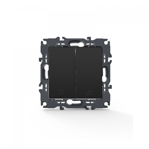 Prime Διακόπτης Ρολών Με Κλιπ 1-1P 10AX 250VAC IP20 Mατ Ανθρακί