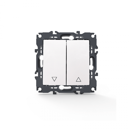 Prime Μπουτόν Ρολλών Με Κλιπ 1-1P 10A 250VAC IP20 Λευκό