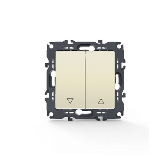 Prime Μπουτόν Ρολλών Με Κλιπ 1-1P 10A 250VAC IP20 Ιβουάρ
