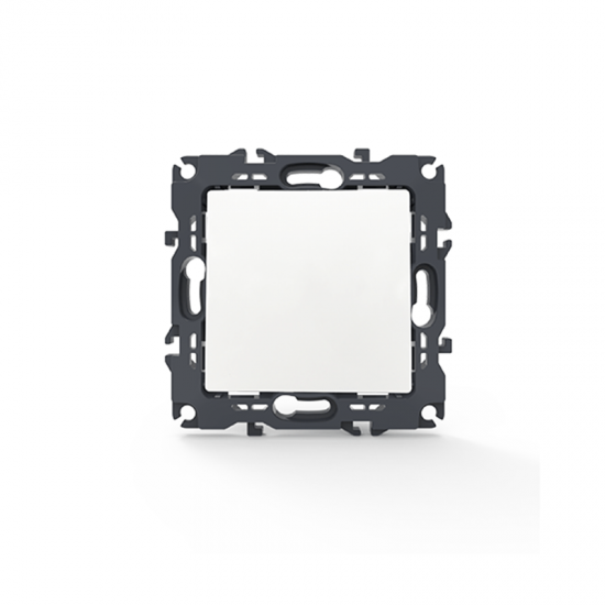 Prime Μπουτόν Απλό Με Κλιπ 1P 10A 250VAC IP20 Λευκό