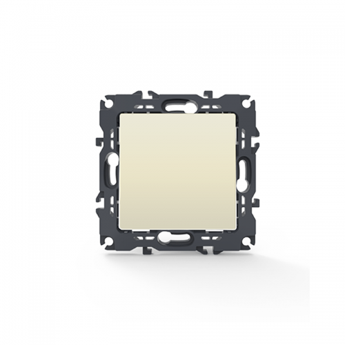 Prime Μπουτόν Απλό Με Κλιπ 1P 10A 250VAC IP20 Ιβουάρ