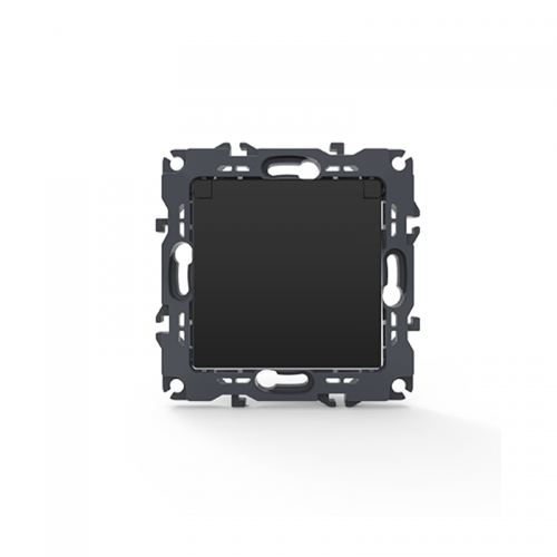 Prime Πρίζα Σούκο Καπάκι Ασφαλείας 1x2P+E 16A 250VAC IP20 Mατ Ανθρακί