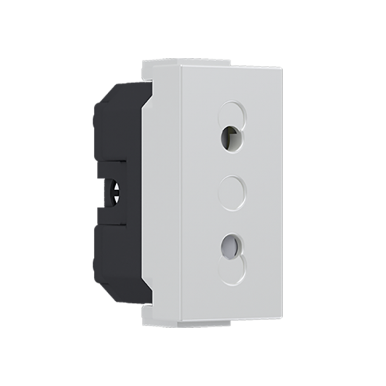Modys Διπολική Πρίζα Ασφαλείας Ιβουάρ 1 Στ. 2P 10A 250VAC IP20