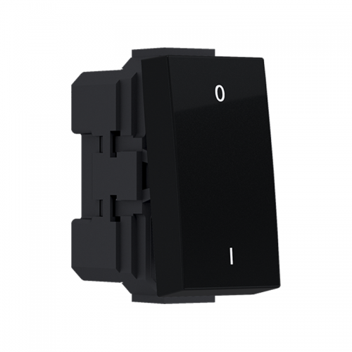 Modys Διακόπτης Διπολικός (0-1) Μαύρος Ματ 1 Στ. 2P 10AX 250VAC IP20