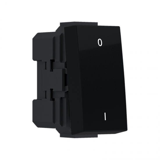 Modys Διακόπτης Διπολικός (0-1) Μαύρος Ματ 1 Στ. 2P 10AX 250VAC IP20