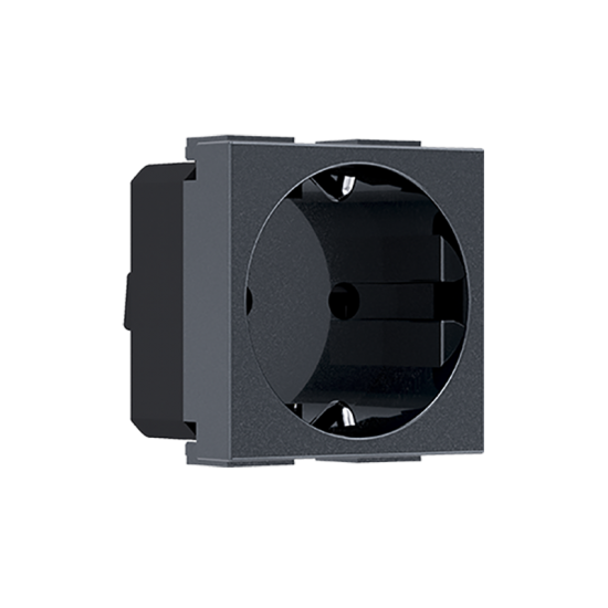 Modys Πρίζα Σούκο Ανθρακί 2 Στ. 2P+E 16A 250VAC IP20