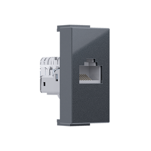 Modys Πρίζα Δικτύου Ανθρακί 1 Στ. RJ45 CAT.5E Χωρίς Θωράκιση IP20