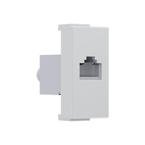 Modys Πρίζα Δικτύου Ιβουάρ 1 Στ. RJ45 CAT.6A Με Θωράκιση IP20